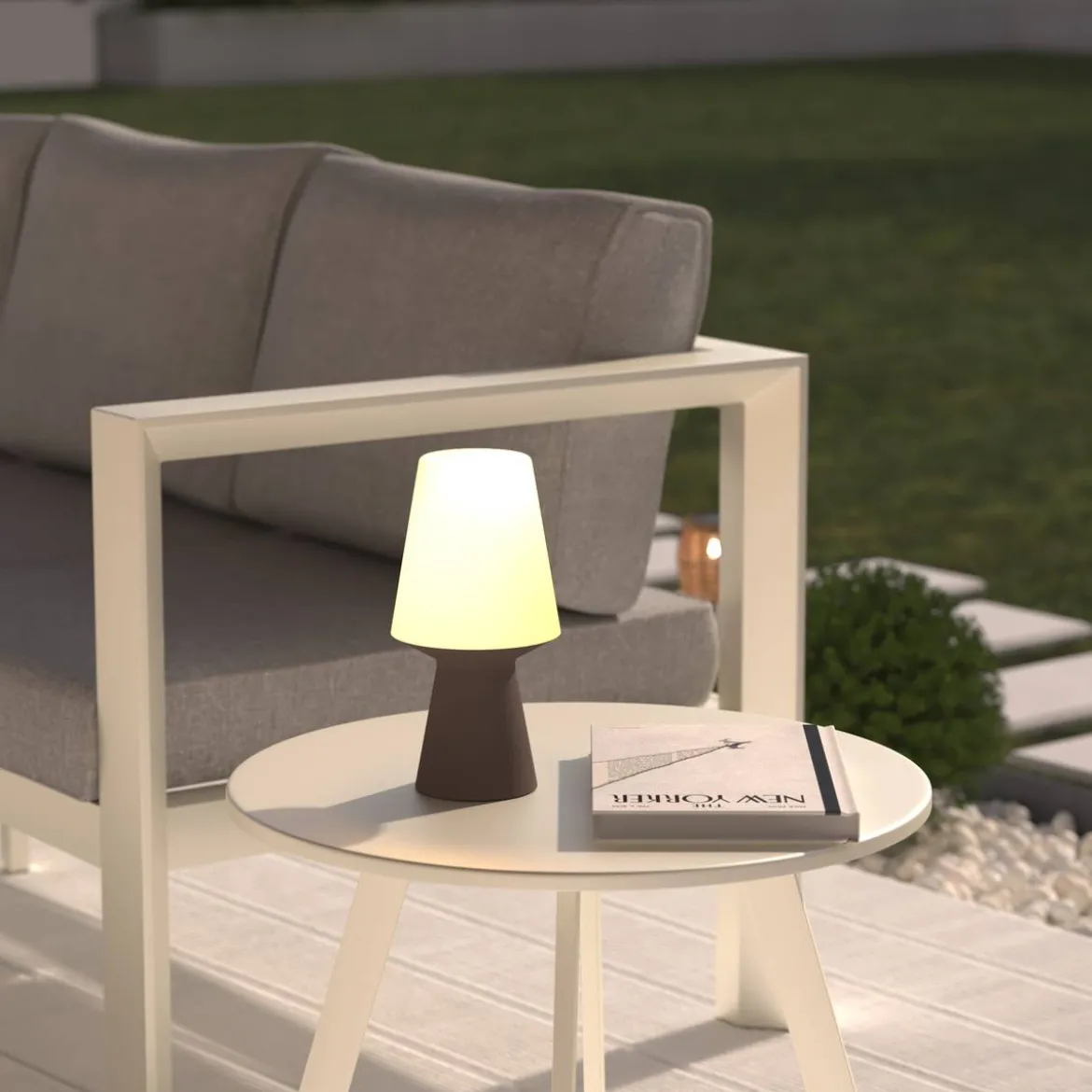 Lampe d'extérieur nomade LED WIZA Blanc