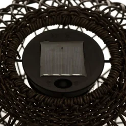 Lampe d'extérieur solaire boule Noir