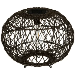 Lampe d'extérieur solaire boule Noir
