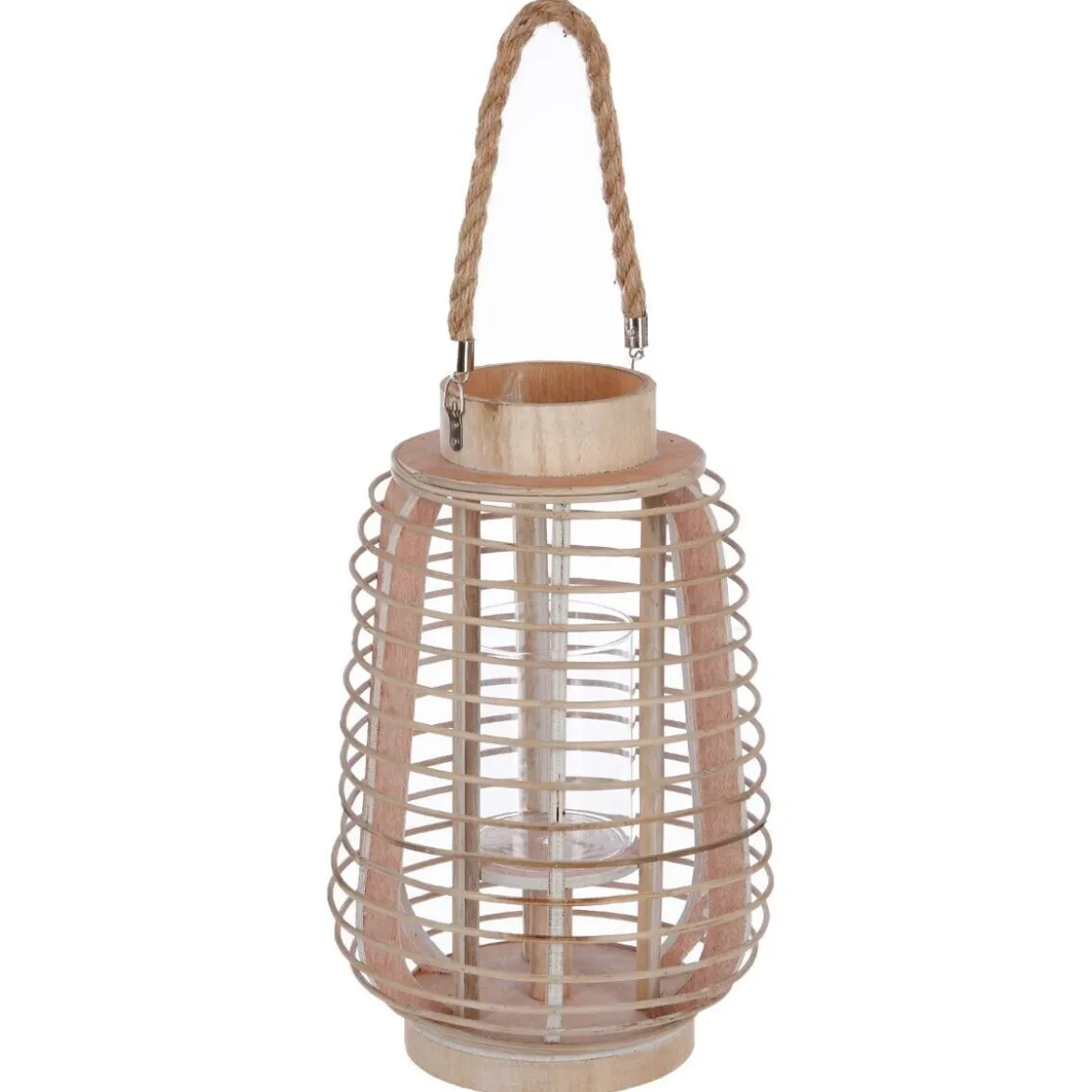 Lanterne d'intérieur en rotin Beige