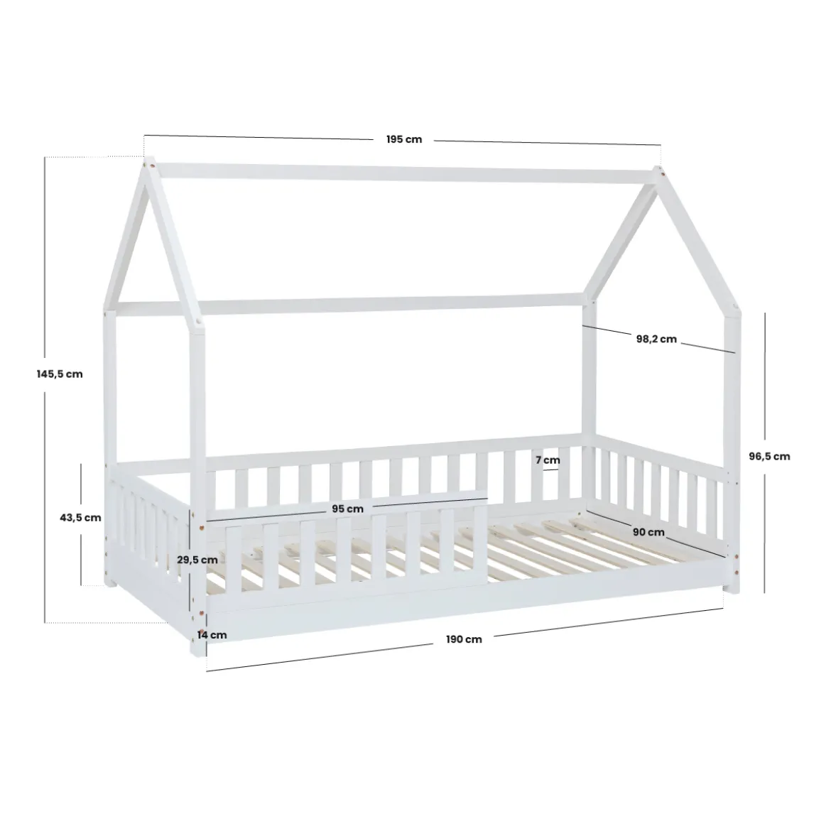 Lit cabane enfant "Bosco"