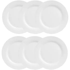 Lot de 6 assiettes à dessert "Ronde"