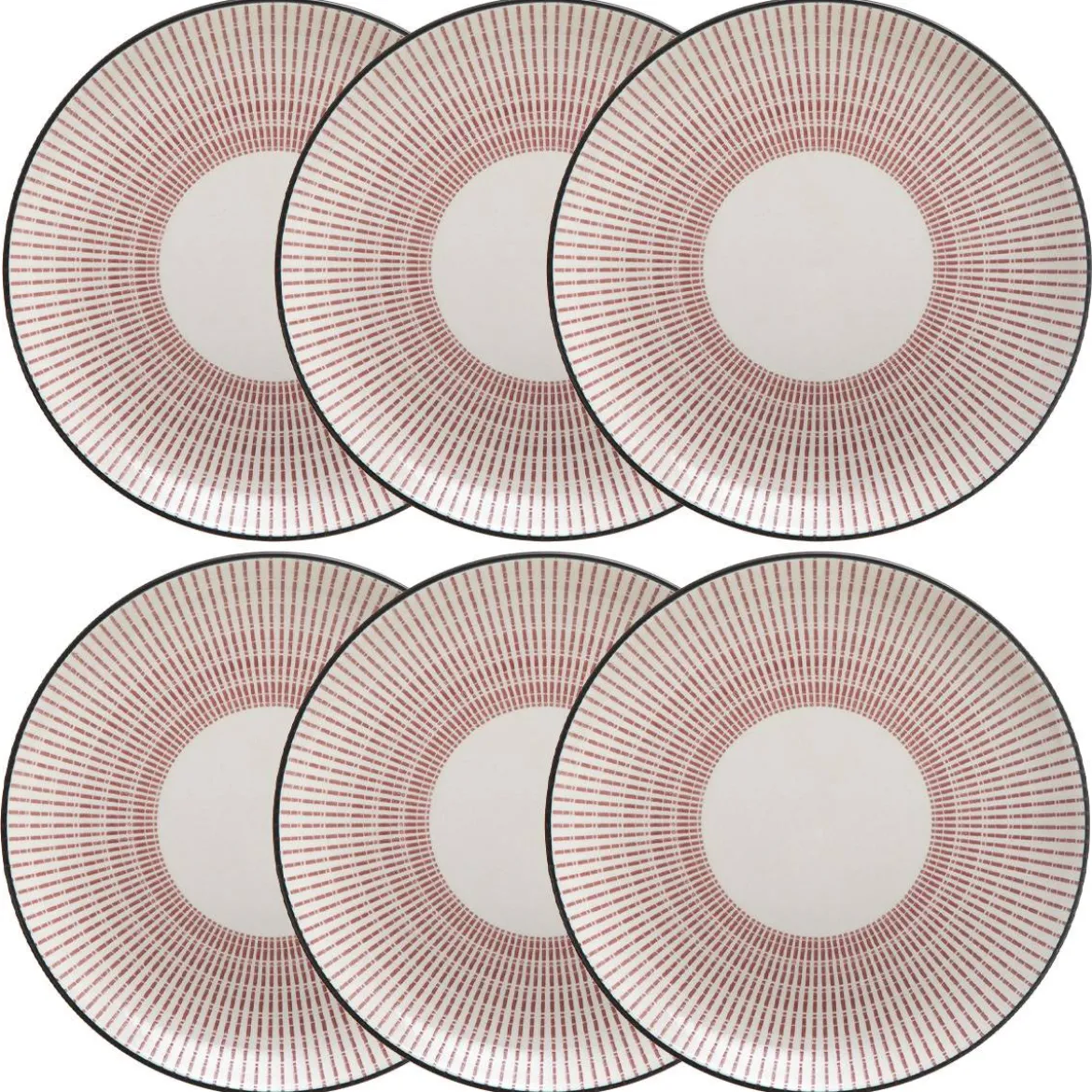 Lot de 6 assiettes à dessert "Lunis"
