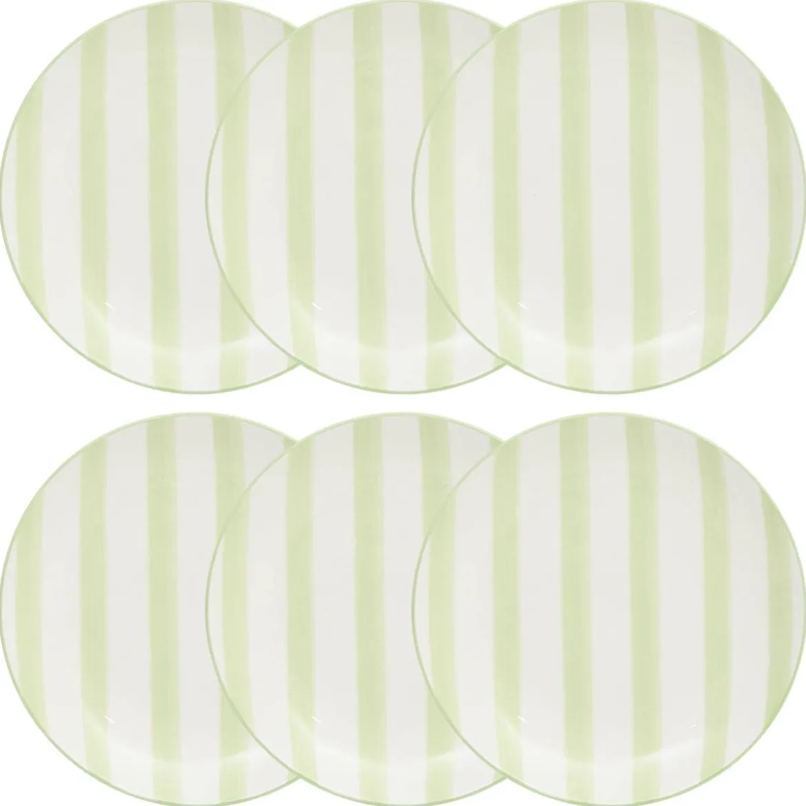 Lot de 6 assiettes à dessert "Charlie"