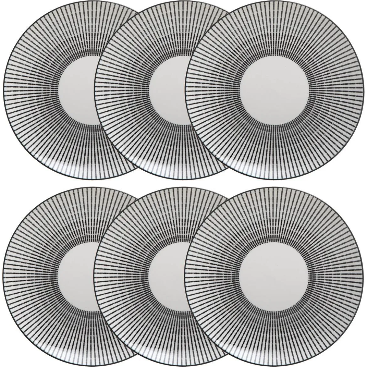 Lot de 6 assiettes à dessert "Lunis"