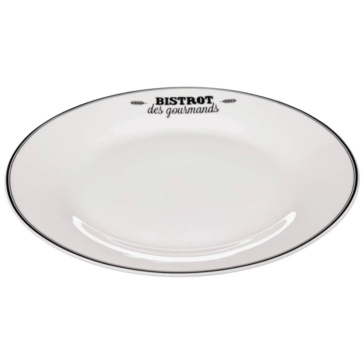 Lot de 6 assiettes à dessert "Bistrot"