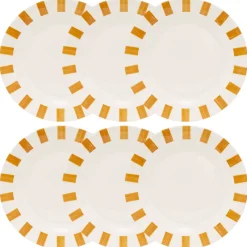 Lot de 6 assiettes à dessert 