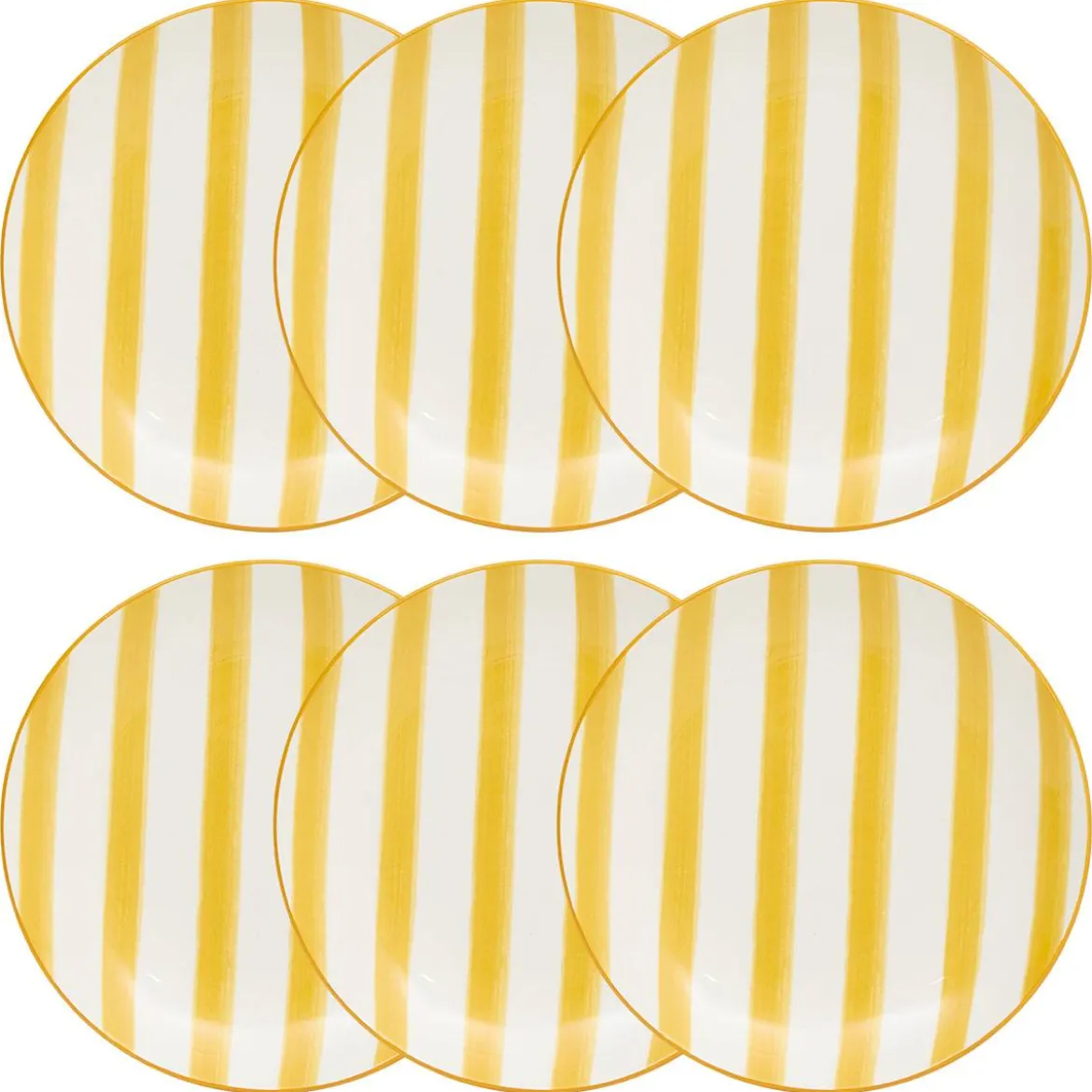 Lot de 6 assiettes à dessert "Charlie"