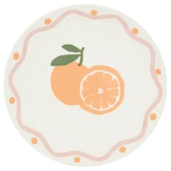 Lot de 6 assiettes à dessert  "Fruity"
