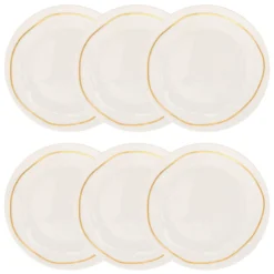 Lot de 6 assiettes à dessert "Selena"