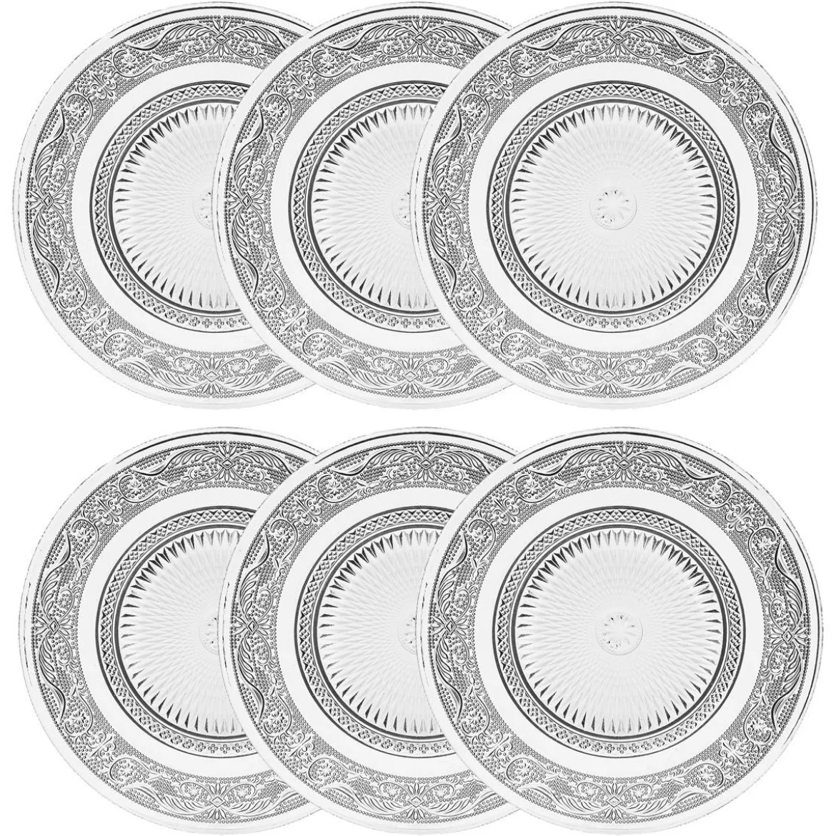 Lot de 6 assiettes à dessert "Renaissance"