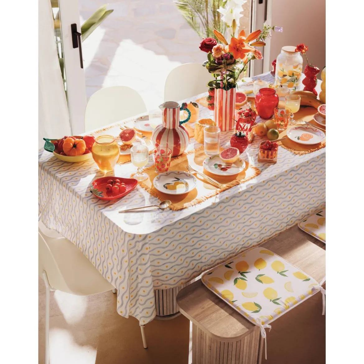 Lot de 6 assiettes à dessert "Fruity"