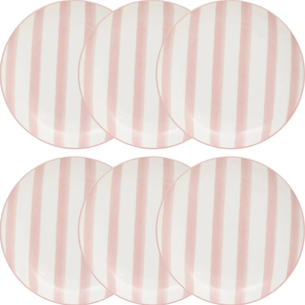 Lot de 6 assiettes à dessert "Charlie"