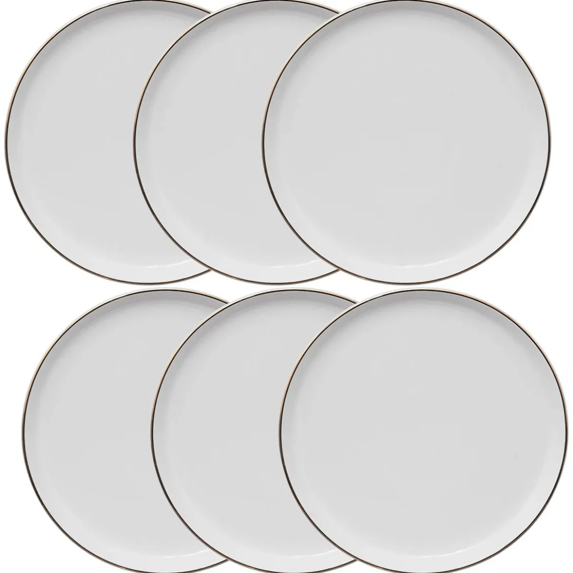Lot de 6 assiettes à dessert "Sublima"