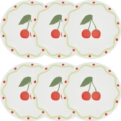Lot de 6 assiettes à dessert  