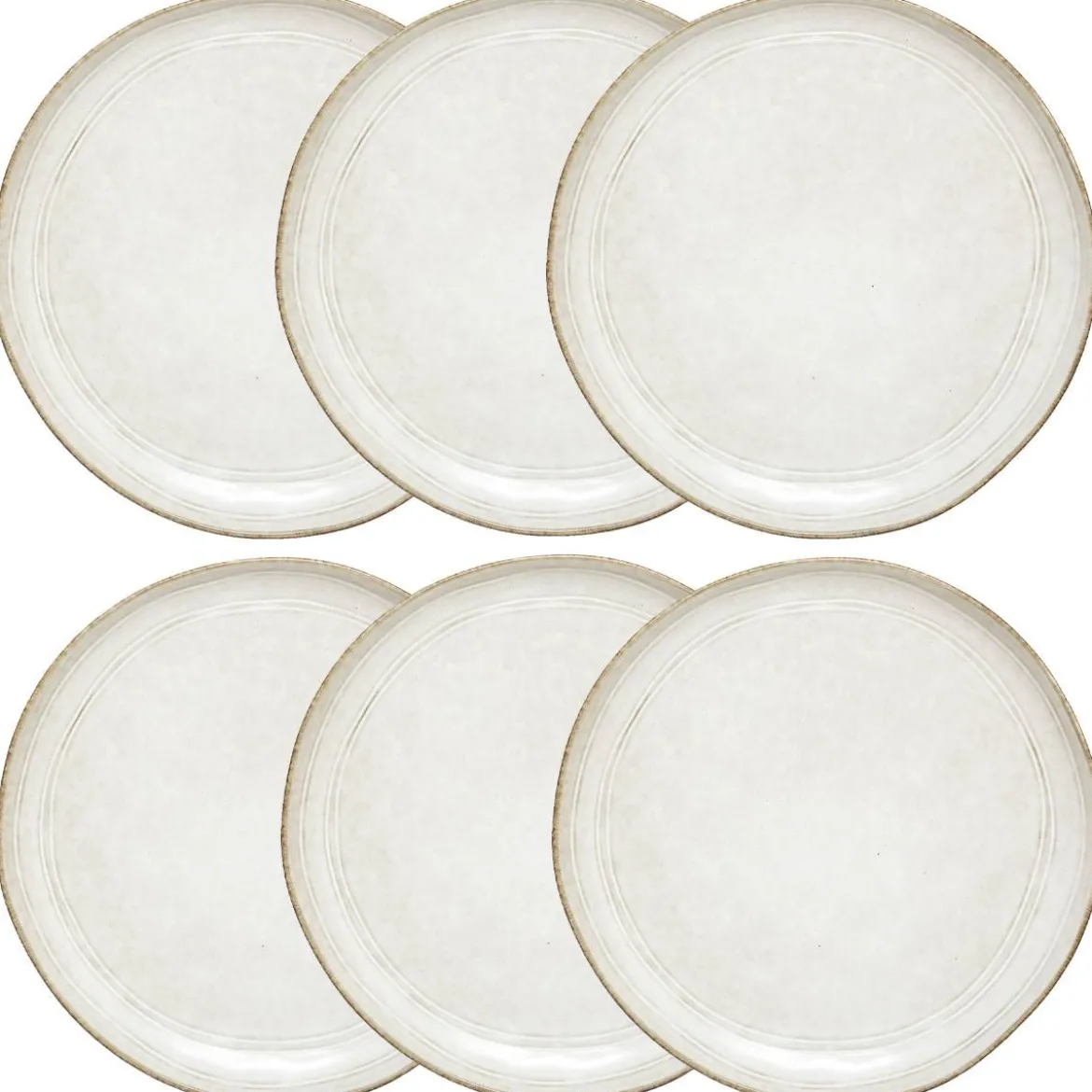 Lot de 6 assiettes à dessert "Flower"