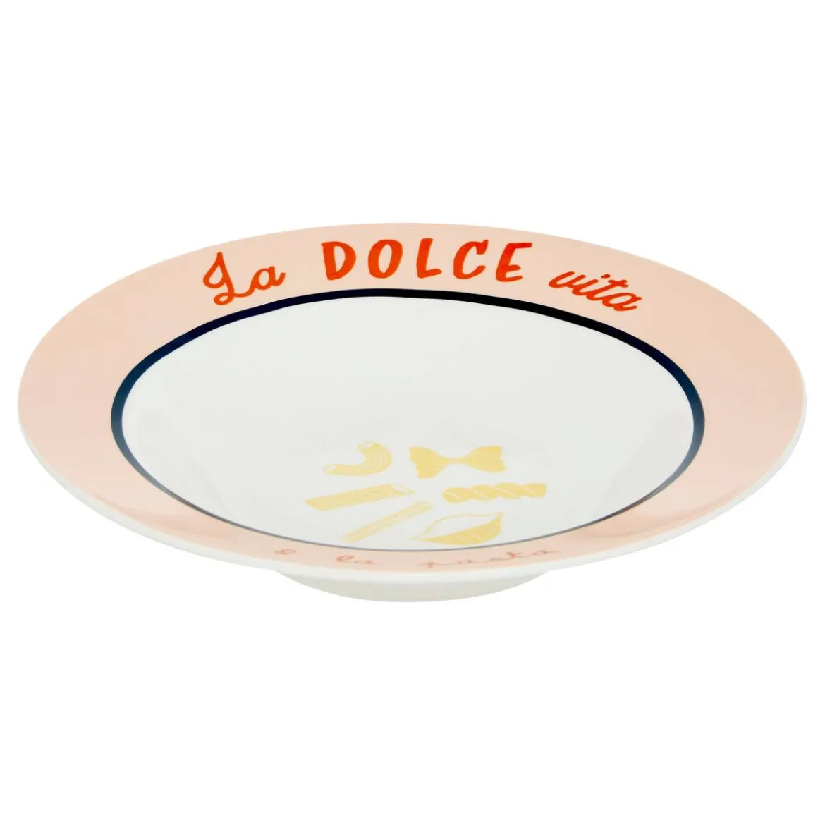 Lot de 6 assiettes à pâtes "Della Pasta"