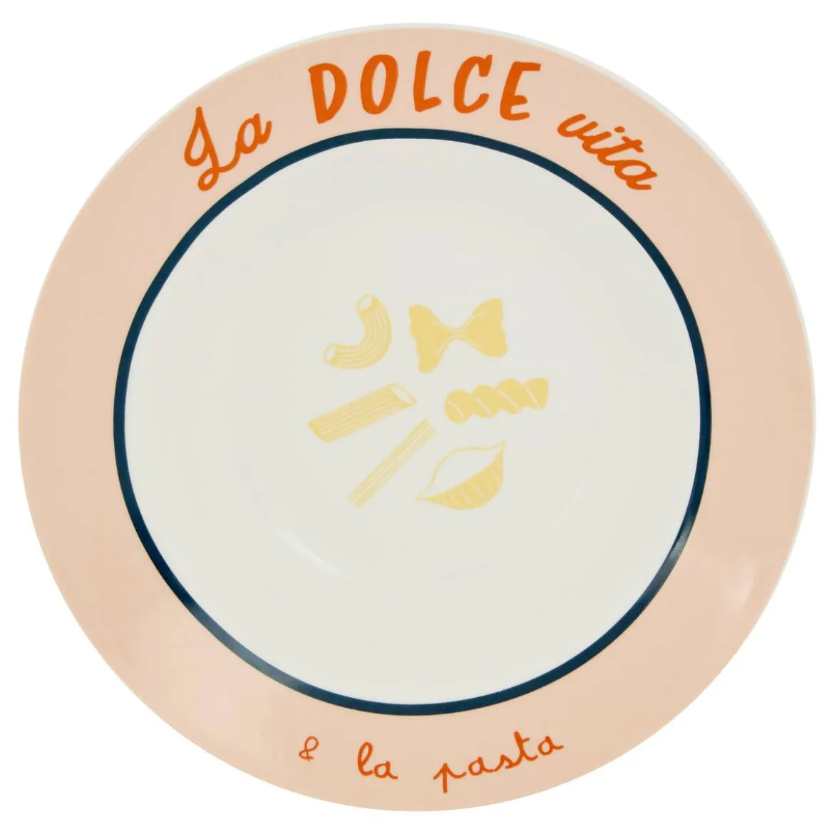 Lot de 6 assiettes à pâtes "Della Pasta"