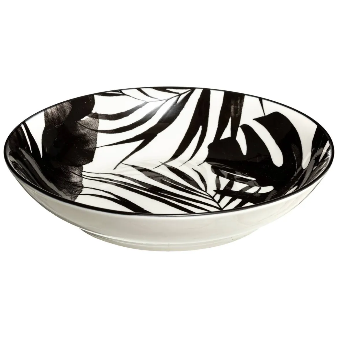 Lot de 6 assiettes creuses "Palme"