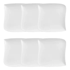 Lot de 6 assiettes creuses "Vague"