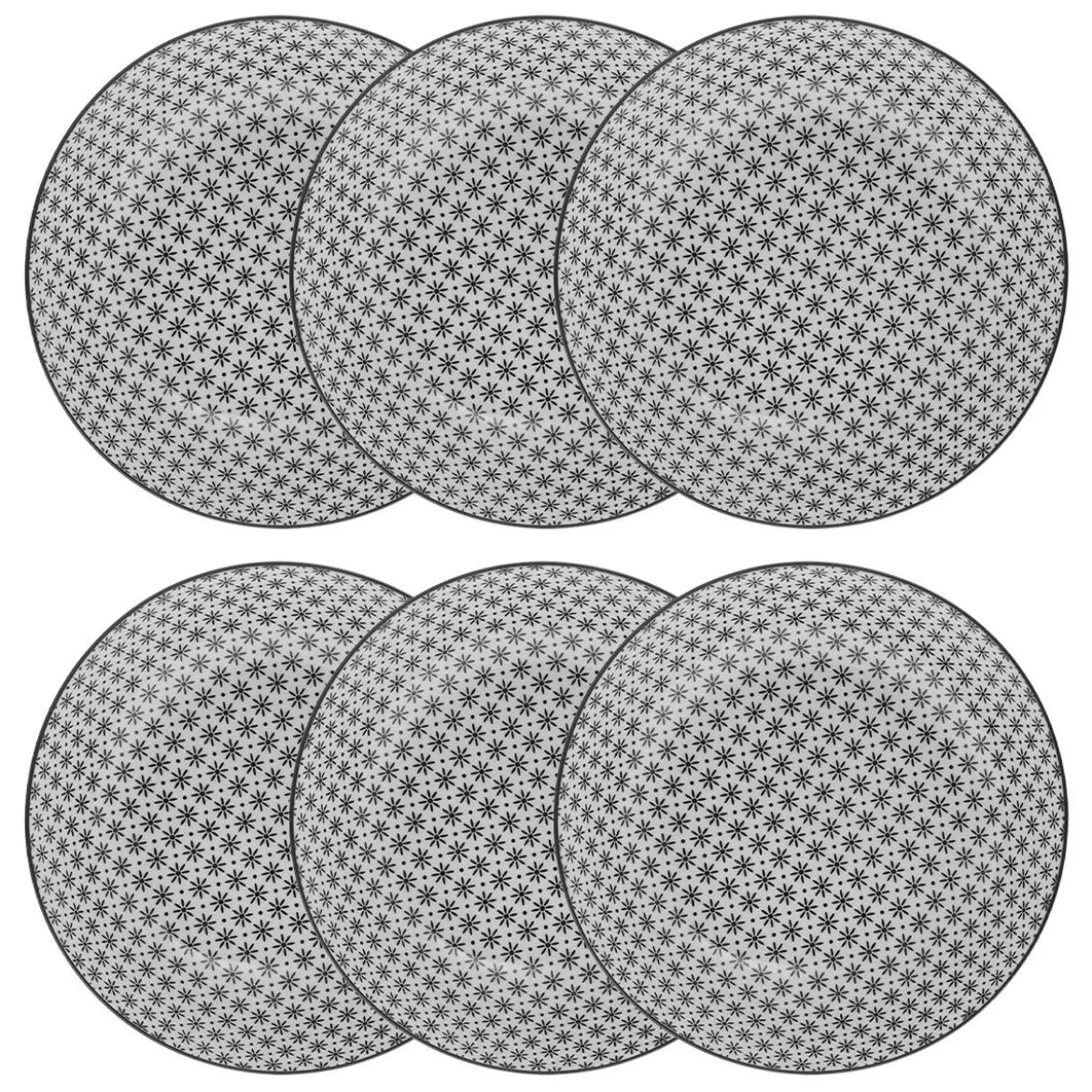 Lot de 6 assiettes creuses "Bohemia"
