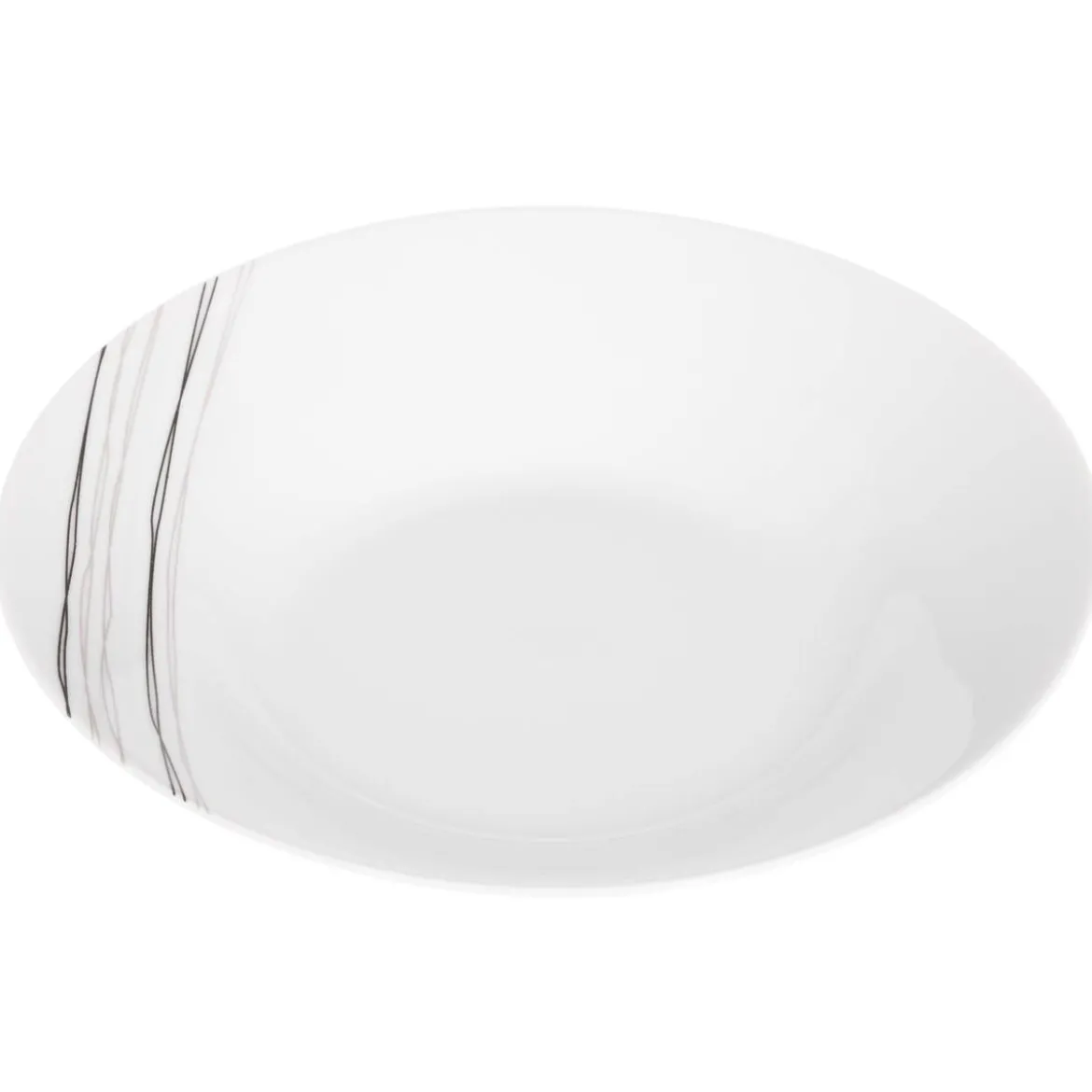 Lot de 6 assiettes creuses "Lignes"