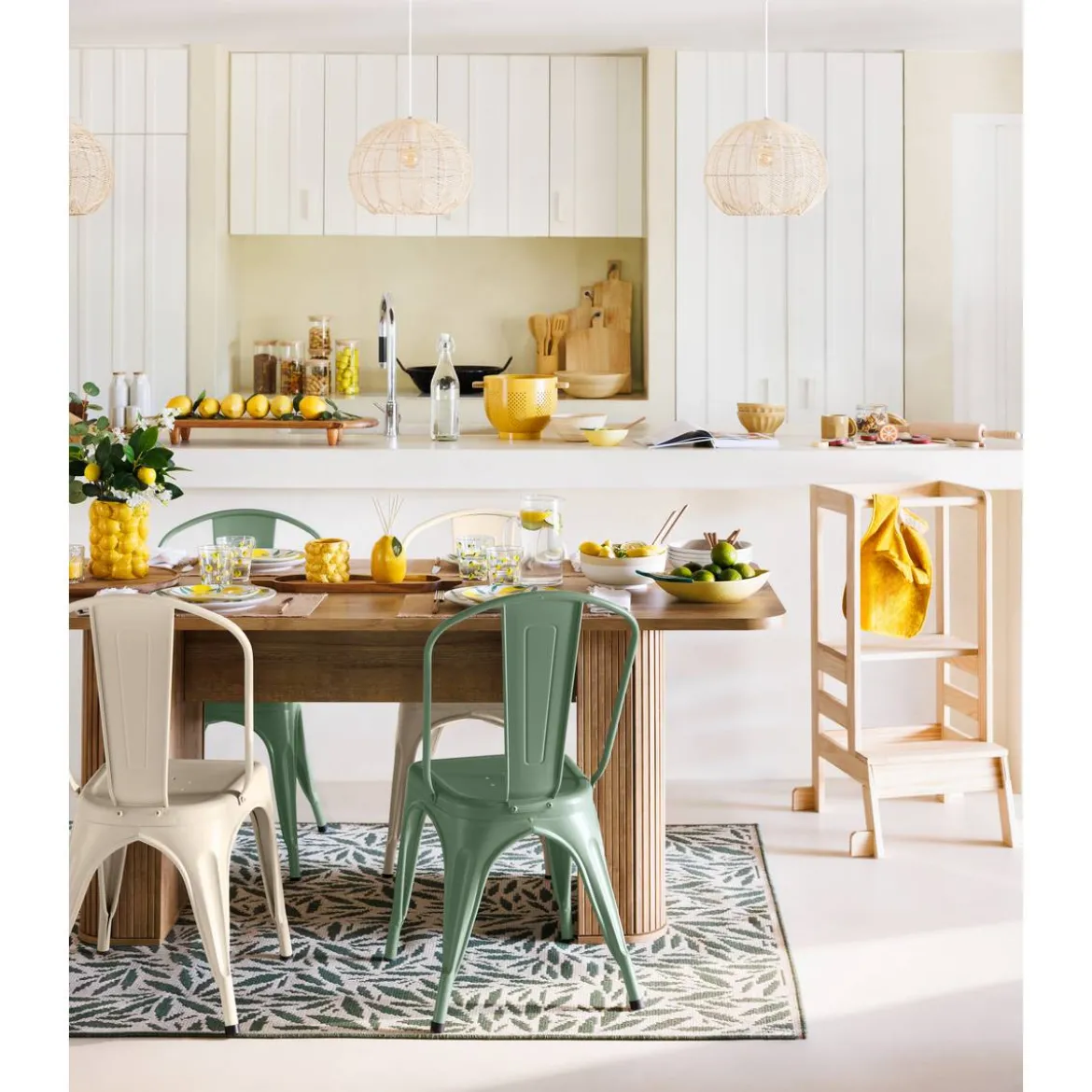 Lot de 6 assiettes creuses "Citron"