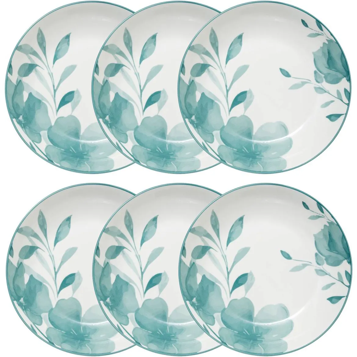Lot de 6 assiettes creuses "Lily"