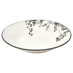 Lot de 6 assiettes creuses  "White Floral"
