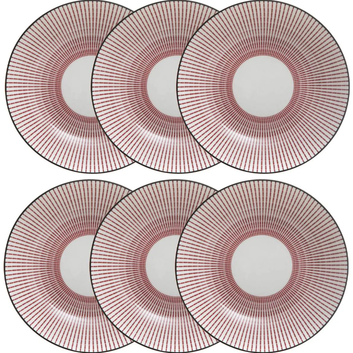 Lot de 6 assiettes creuses "Lunis"