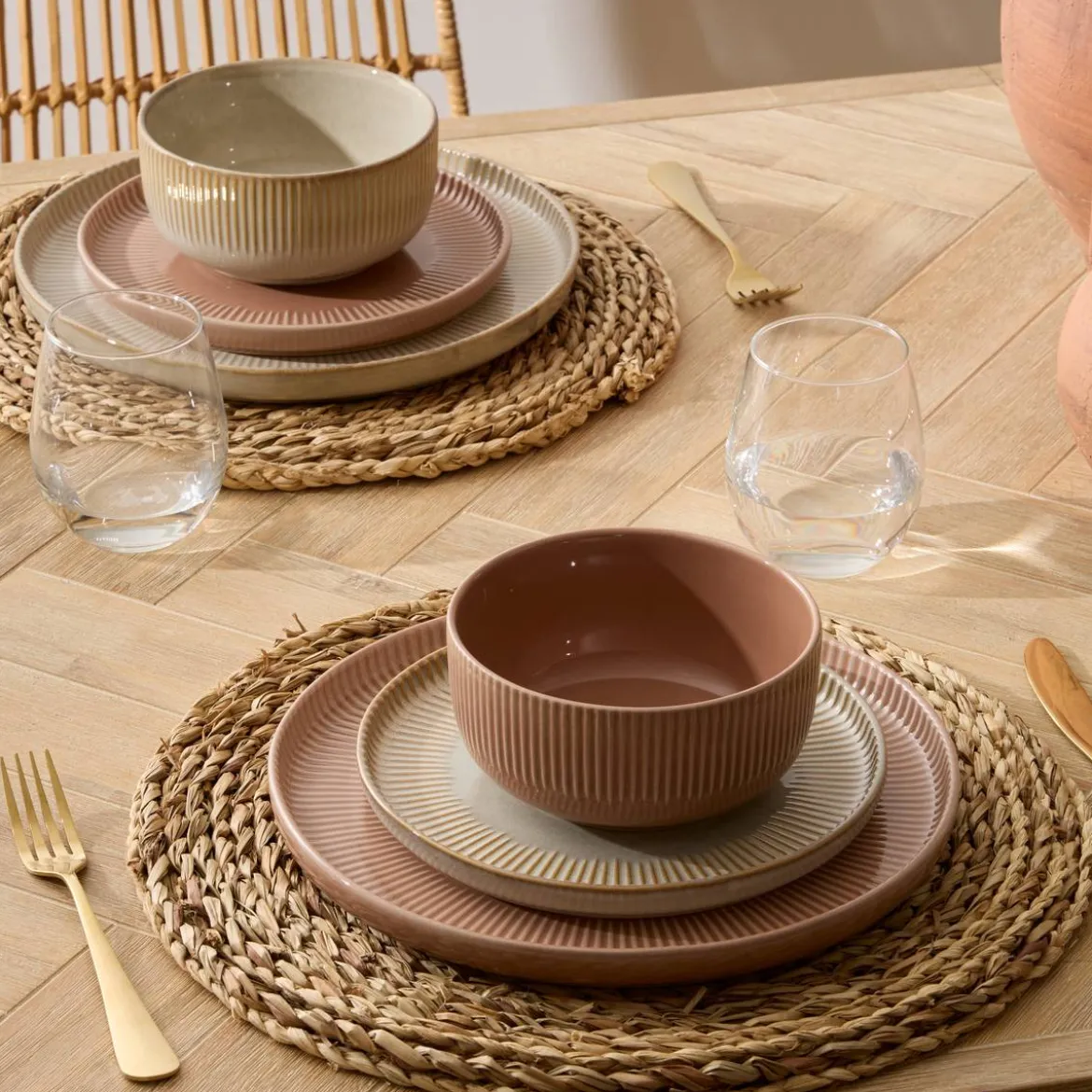 Lot de 6 assiettes creuses "Chloe"