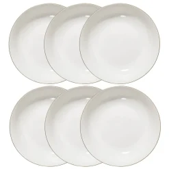 Lot de 6 assiettes creuses "Petit Salon"