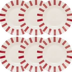 Lot de 6 assiettes creuses "Cheri"