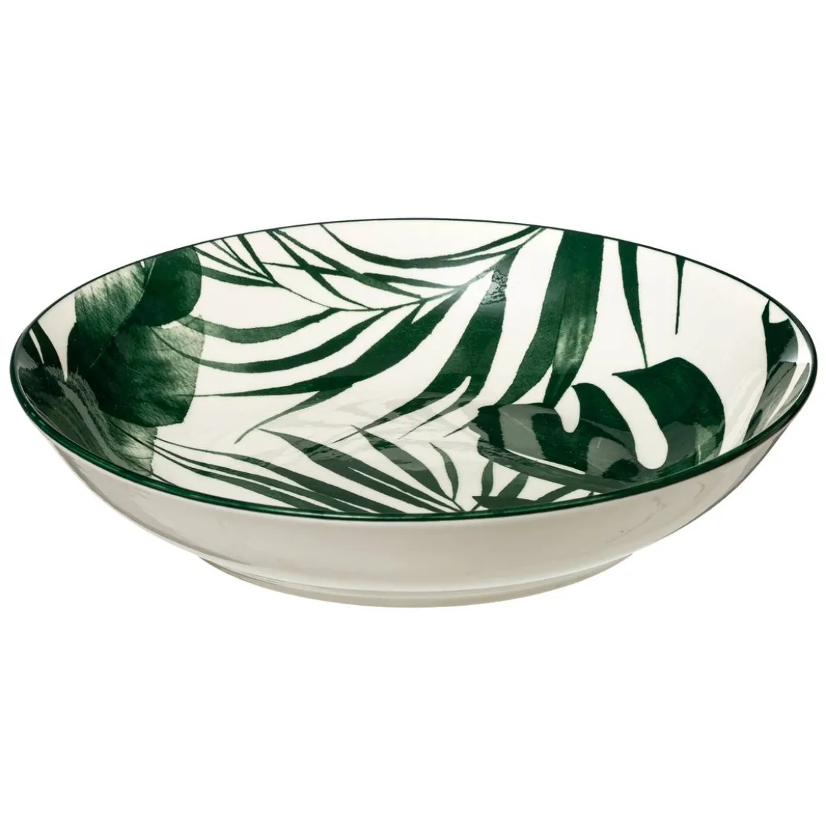 Lot de 6 assiettes creuses "Palme"