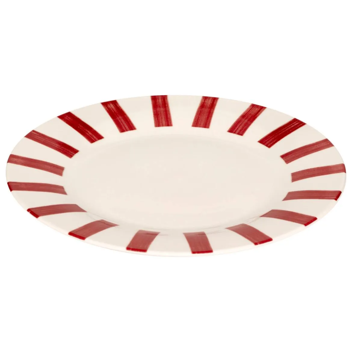 Lot de 6 assiettes plates "Cheri"