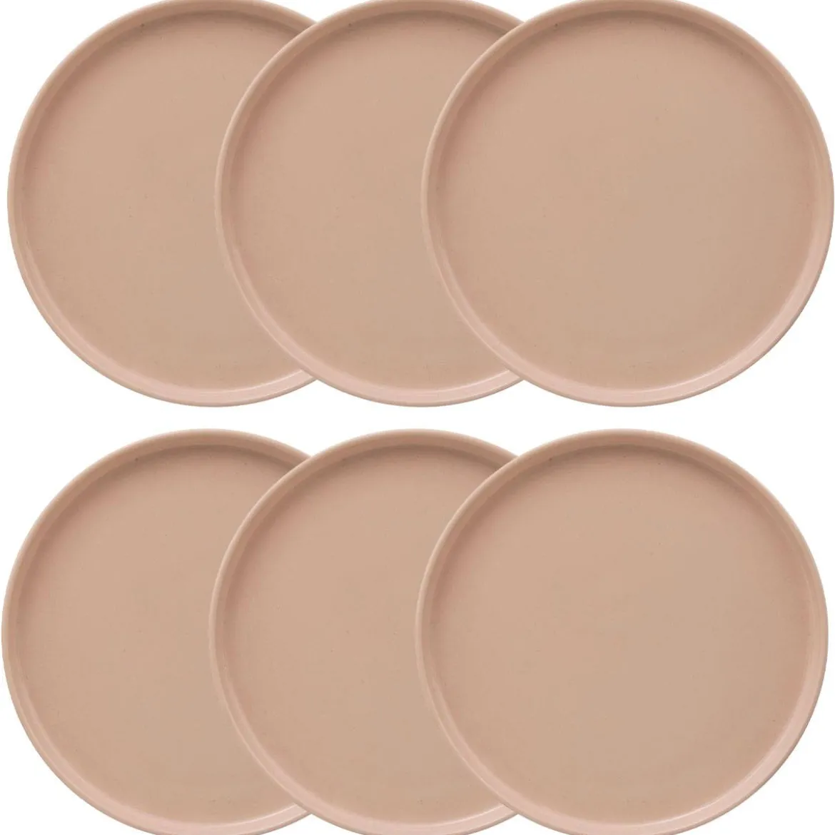 Lot de 6 assiettes plates "Marie"