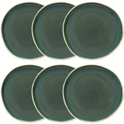 Lot de 6 assiettes plates
