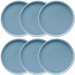 Lot de 6 assiettes plates  "Marie"