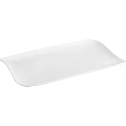 Lot de 6 assiettes plates "Vague"