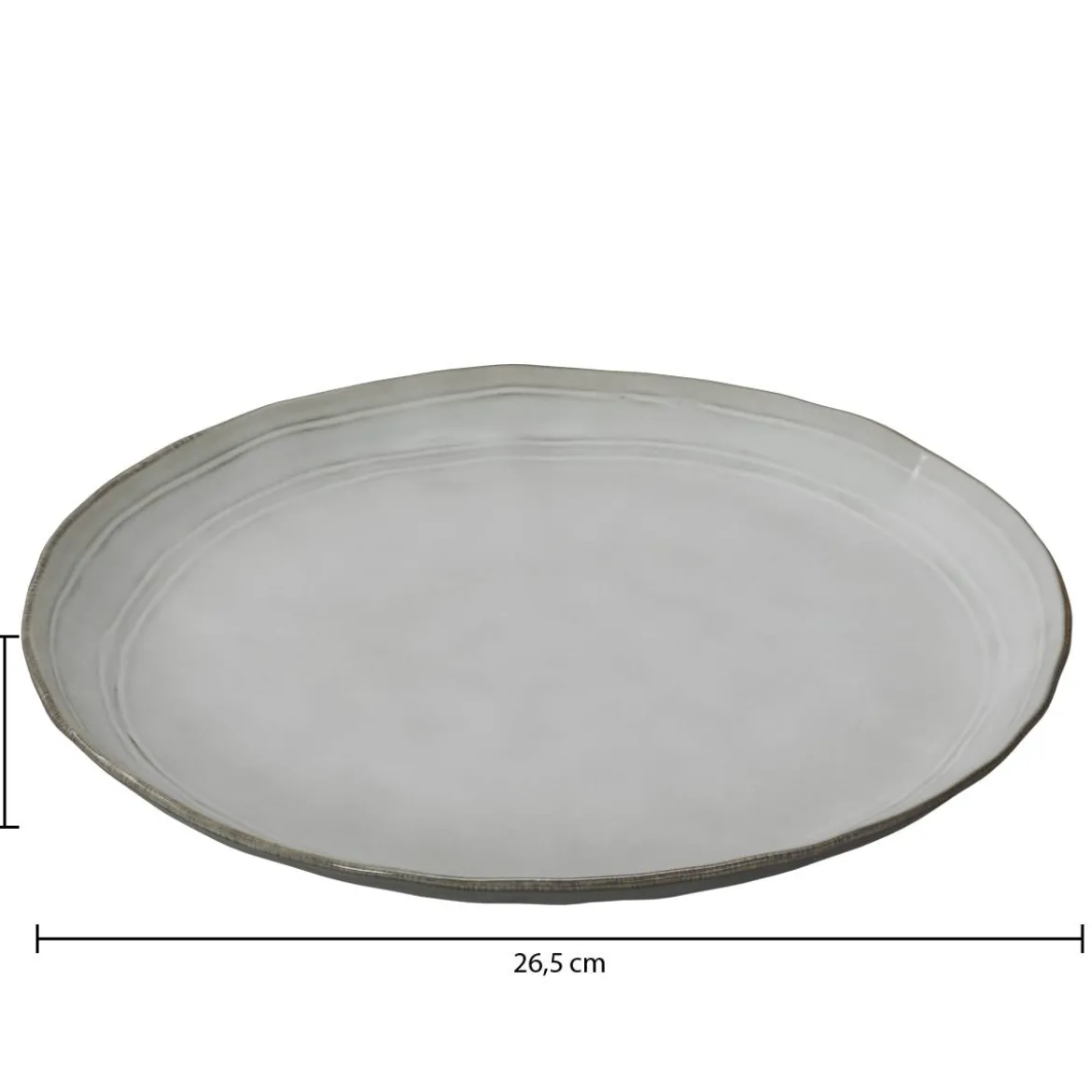 Lot de 6 assiettes plates "Flower"