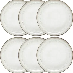 Lot de 6 assiettes plates
