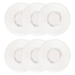 Lot de 6 assiettes plates "Odyssee"