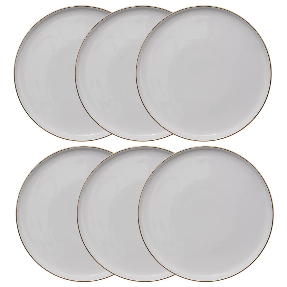 Lot de 6 assiettes plates "Sublima"