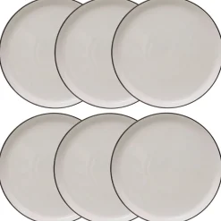 Lot de 6 assiettes plates "Alix"