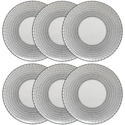 Lot de 6 assiettes plates "Lunis"