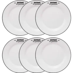 Lot de 6 assiettes plates 