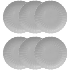 Lot de 6 assiettes plates "Romy"