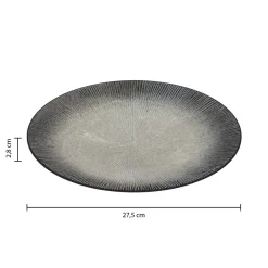 Lot de 6 assiettes plates "Atelier"