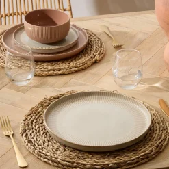 Lot de 6 assiettes plates "Chloe"