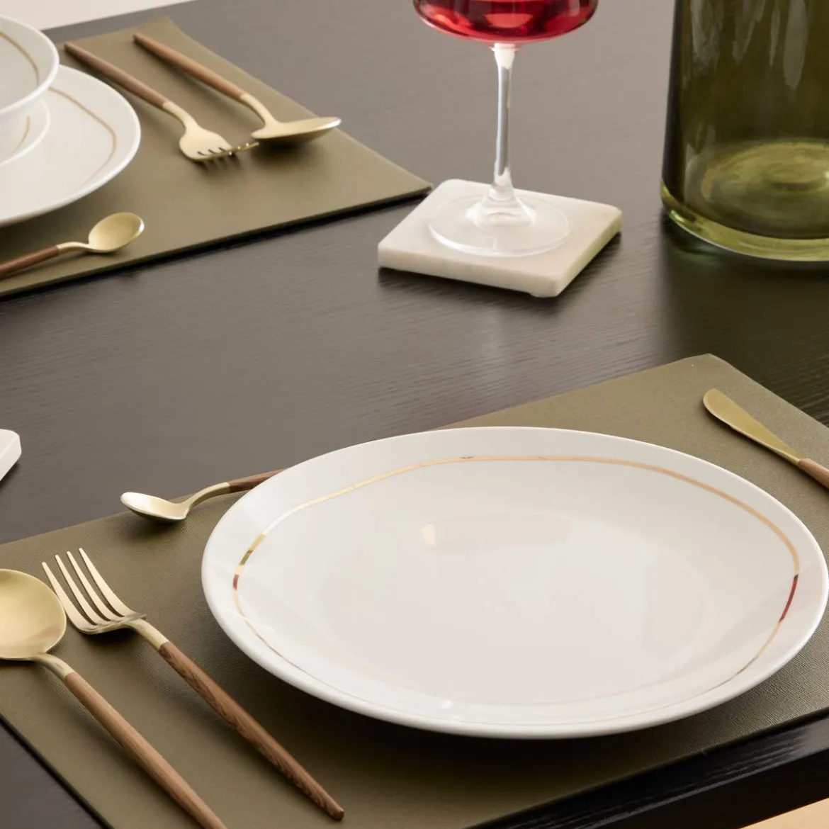 Lot de 6 assiettes plates "Selena"